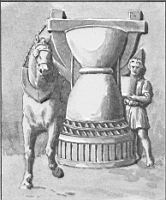 Meule actionnee par un cheval et un esclave (source La Documentation par l'image 1952).jpg